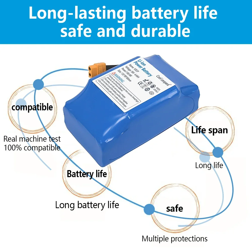 

36V 7Ah 10s2p Battery， Packs Rechargeable Lithium Ion 18650 Battery for Electric Self Balancing Scooter HoverBoard Unicycle