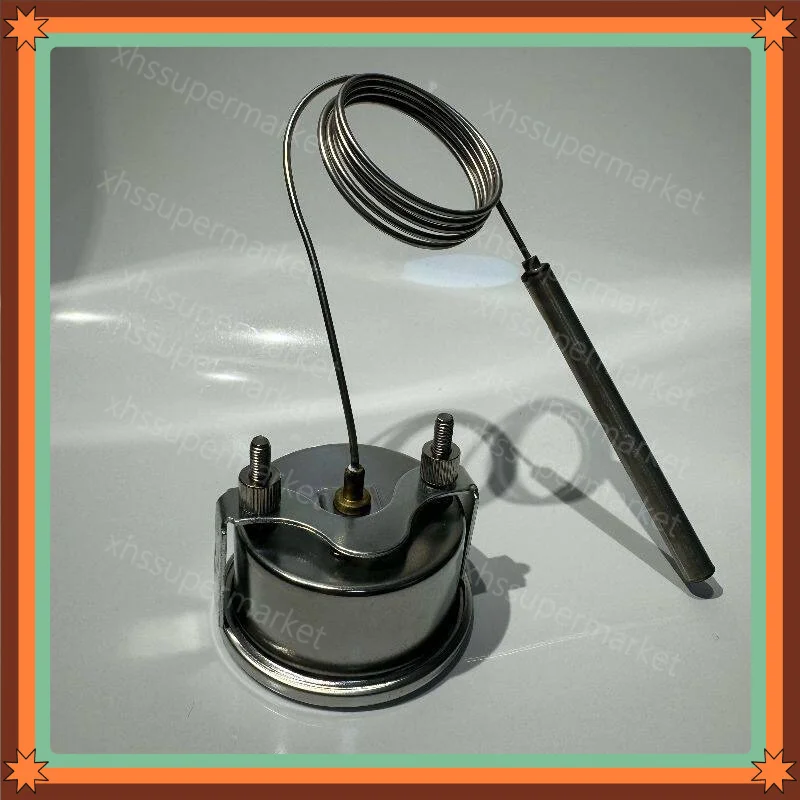 Pizza oven temperature gauge 500 degrees stainless steel high-temperature resistant oven temperature dial probe extension cord
