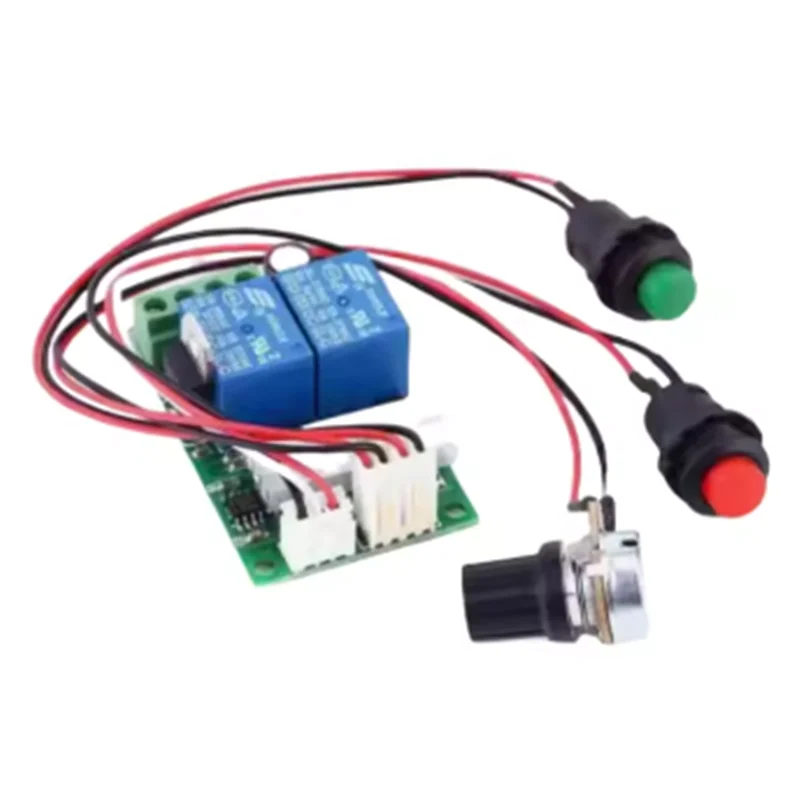 PWM DC motor speed regulator 6V12V24V forward/reverse switch electric push rod motor controller button