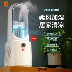 Xiaomi Mijia-Ventilador refrigerado a água, Spray sem lâmina, Umidificação, Ar condicionado, Refrigeração USB, Desktop, Doméstico, Vento suave