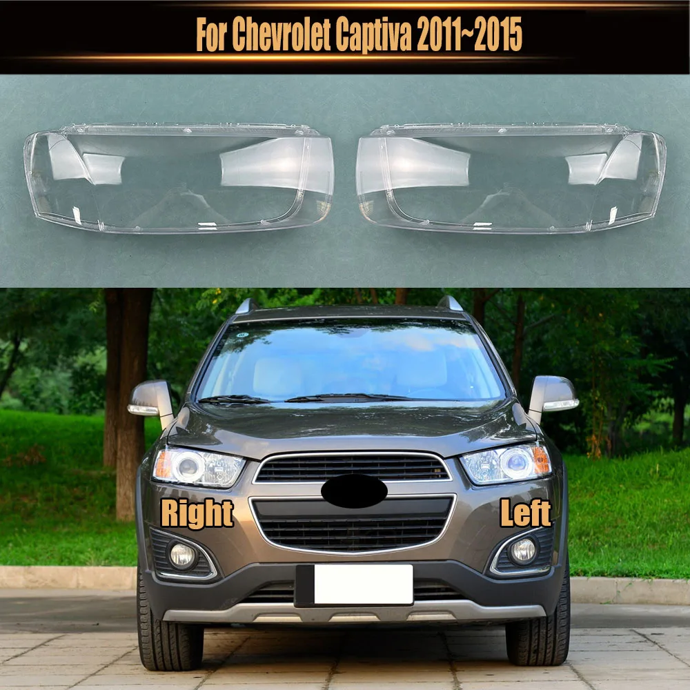 

For Chevrolet Captiva 2011~2015 Headlamp Transparent Cover Lampcover Headlight Shell Lens Replace Original Lampshade Plexiglass