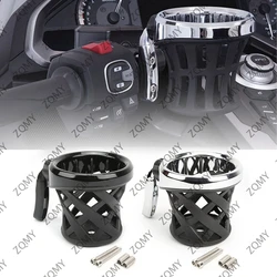 Motorcycle Handlebar Cup Holder Drink Mounted For Harley Dyna Softail Electra Glide Davidson 80 Deluxe Custom Breakout++ 1996-up