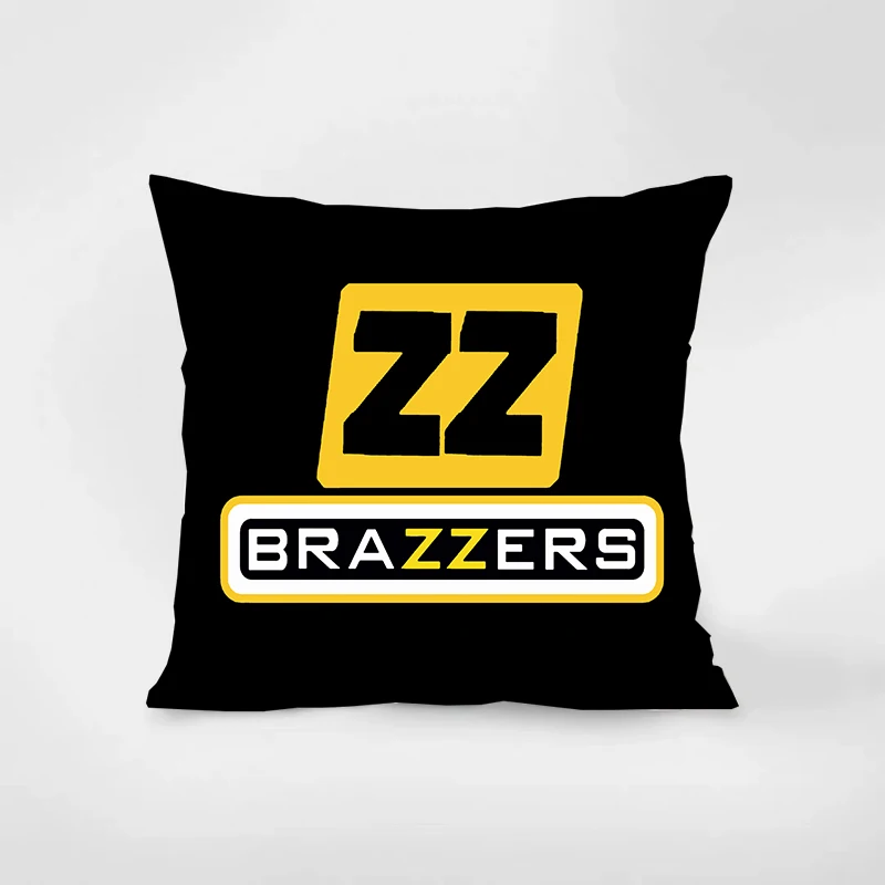 Brazzers logo Pillow cover home decoration gift sofa car super soft cushion square pillowcase chair pillowcase 036