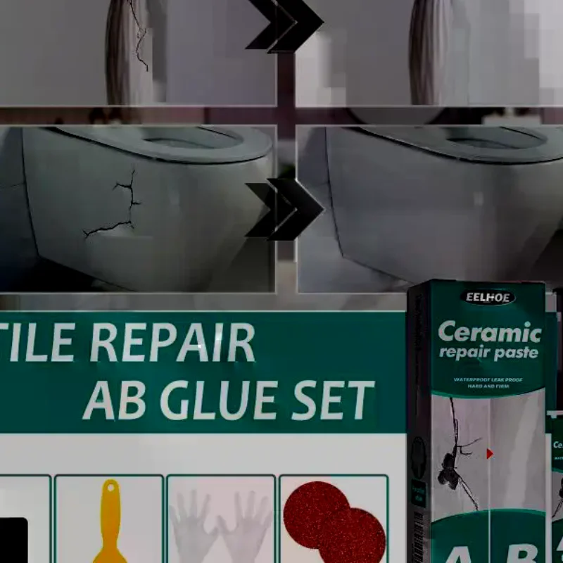 Tile Repair Paste Repair AB Glue Ceramic Crack Repairing Agent Adhesive Set Bathroom Tub Floor Wall Sink Vanities Repair Paste