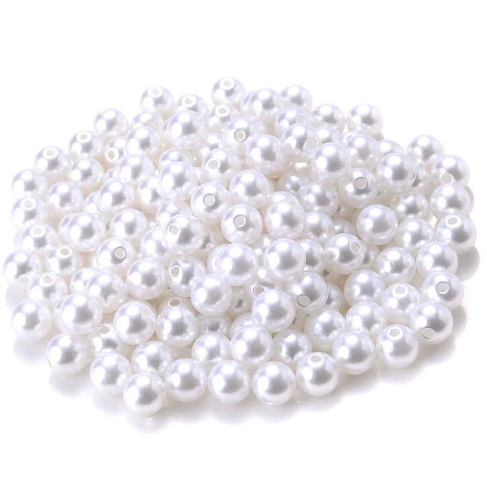 IYOE 3-20mm ABS Acryl Spacer Kralen Losse Imitatie Parel Kralen Voor Maken Sieraden Armband Ketting DIY Craft handwerken