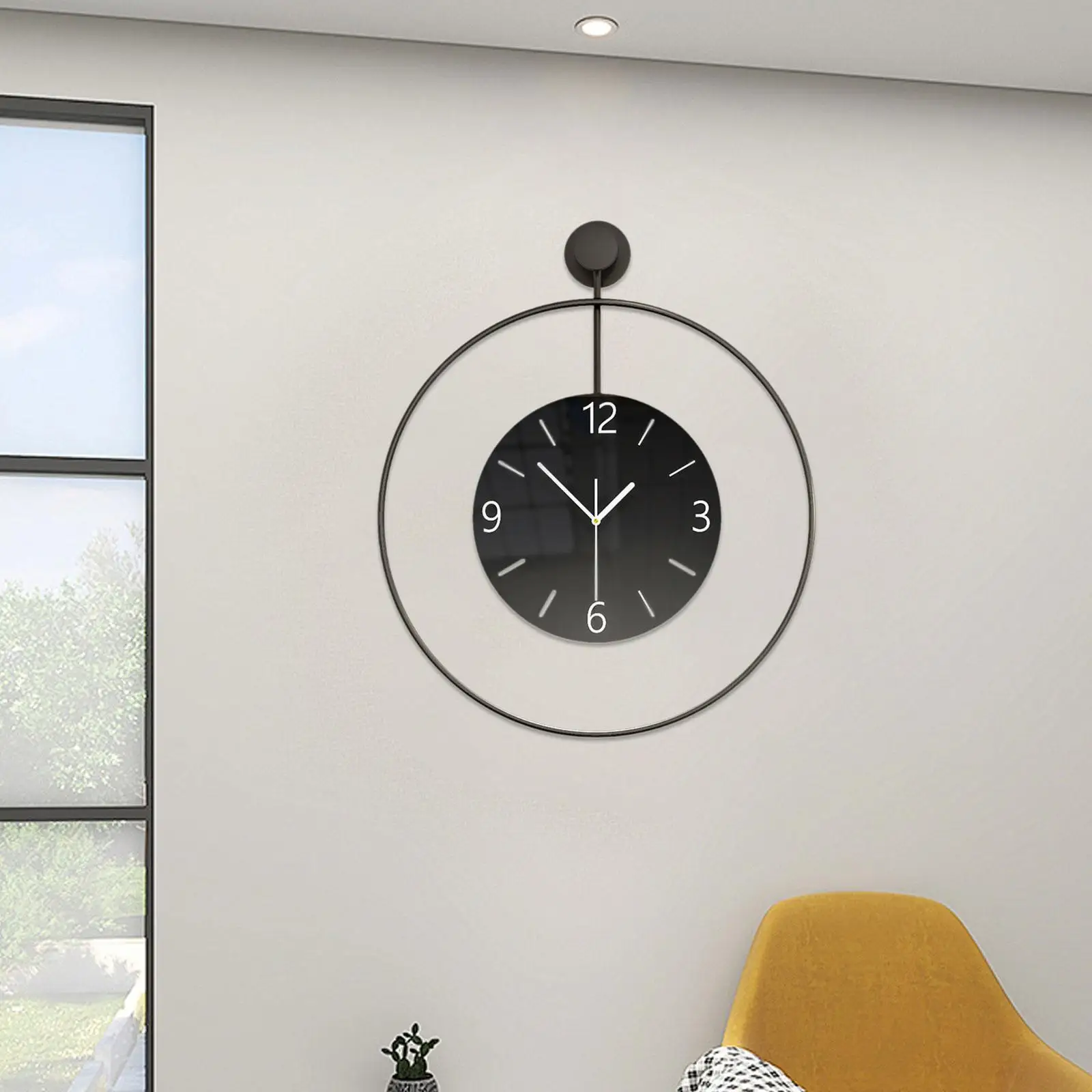 

Decorative Wall Clock Minimalist Gift for Family Friends Stylish Home Decoration for Office Bedroom Apartment Cafe Dining Room