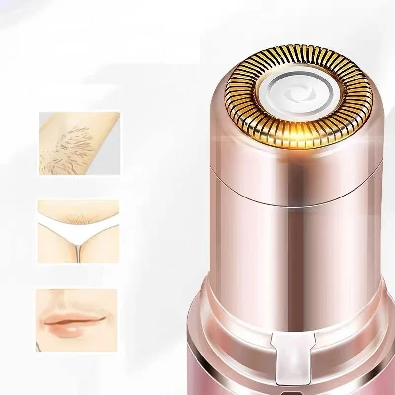 Portable Lipstick Type Female USB Charging Electric Shaver Painless and Efficient Mini Shaver for Facial and Leg Shaving