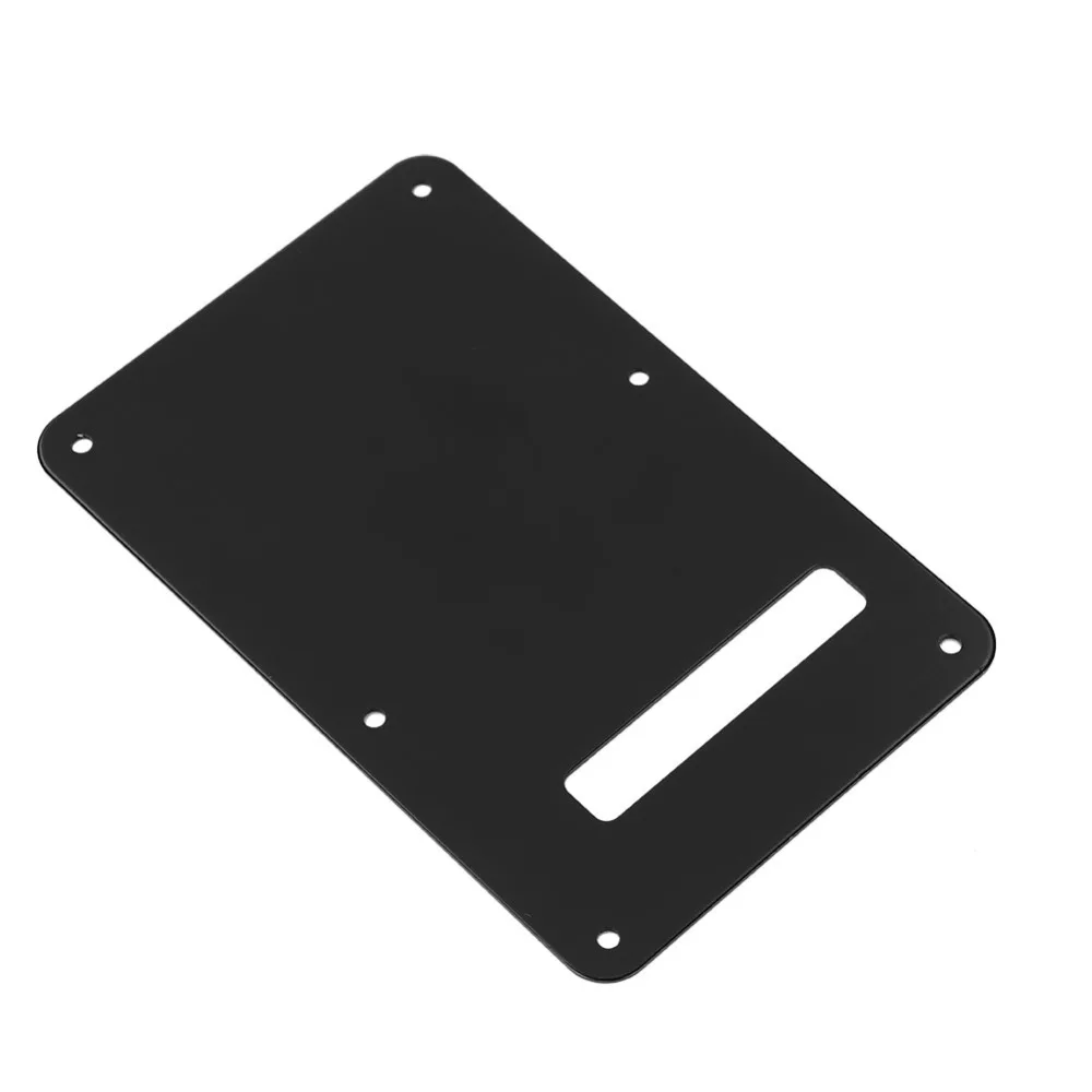 Metal Electric Guitar Backplate 6 Hole Silver, Black, Gold, Red Bronze, Orange Back Plate Electric Guitar Parts Electric Guitar