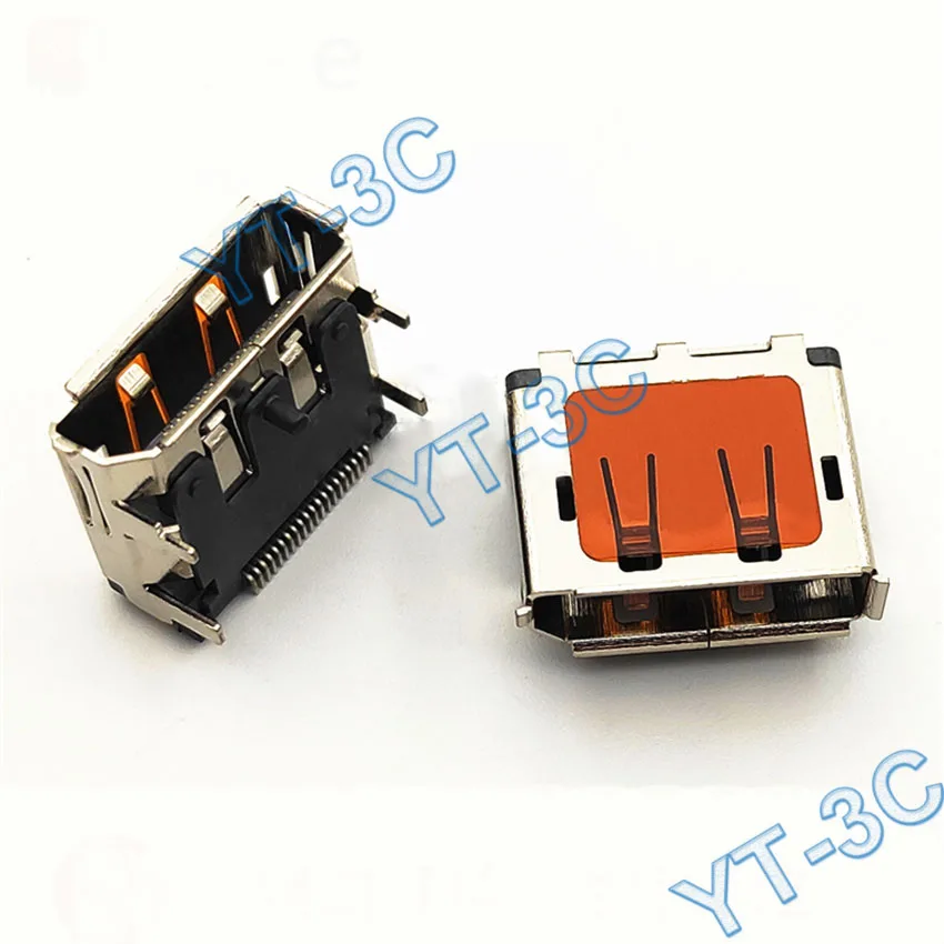 5PCS New SMT DP HDMI 20P Female Socket/Jack Connector 20Pin With Column For TV-Interface Monitor