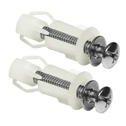 2pc bulloni del sedile del water cerniere viti kit di bulloni di fissaggio del foro del WC strumenti di riparazione del dado facile installazione sostituzione universale della casa