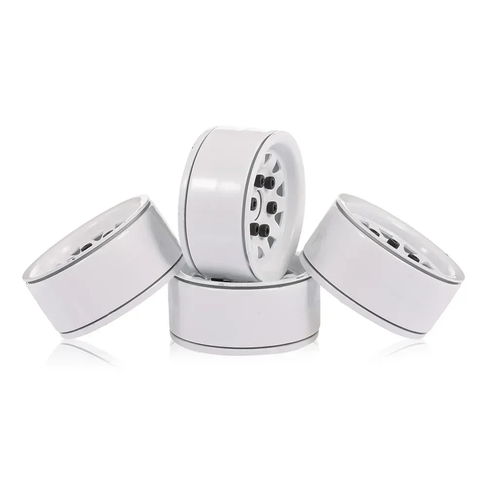 

4pcs High Quality Metal Alloy 1.9in Wheel Rim Beadlock for 1/10 Trxs HSP Redcat Tamiya Axial SCX10 D90 Hpi 4WD RC Crawler Car