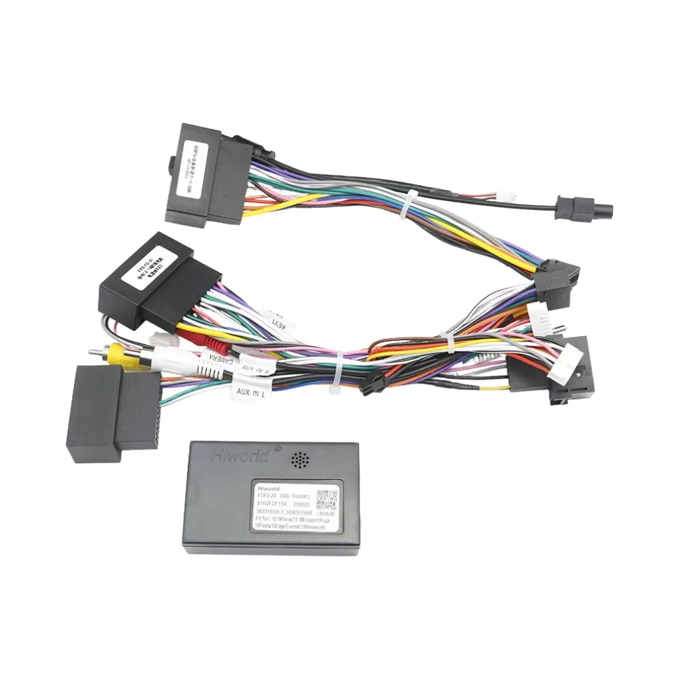 

Car Radio Fascias Frame 9 Inch 22.86cm for Ford Transit Van 2014-2018 2DIN Vihicle Stereo Panel 16PIN Harness Wire Power Cord