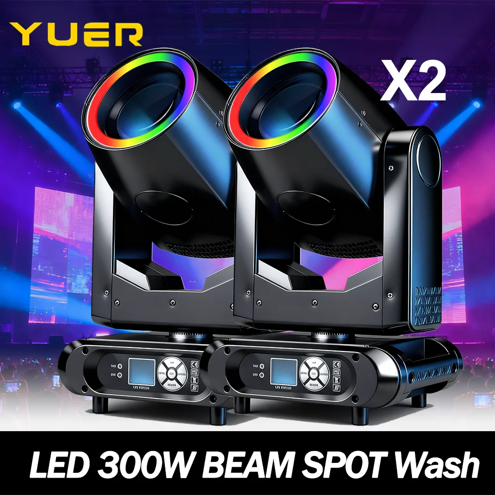 

Светодиодный луч мощностью 300 Вт с подвижным головным светом и кольцом 14 гобо 8 + 16 вращающихся призмен, фокусная стирка, эффект радуги DMX512 для DJ Disco Party Bar