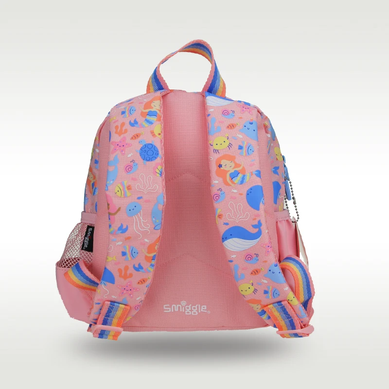 Австралийский оригинальный Лидер продаж, школьный рюкзак для девочек Smiggle, милый оранжевый школьный рюкзак с русалочкой для детского сада, 11
