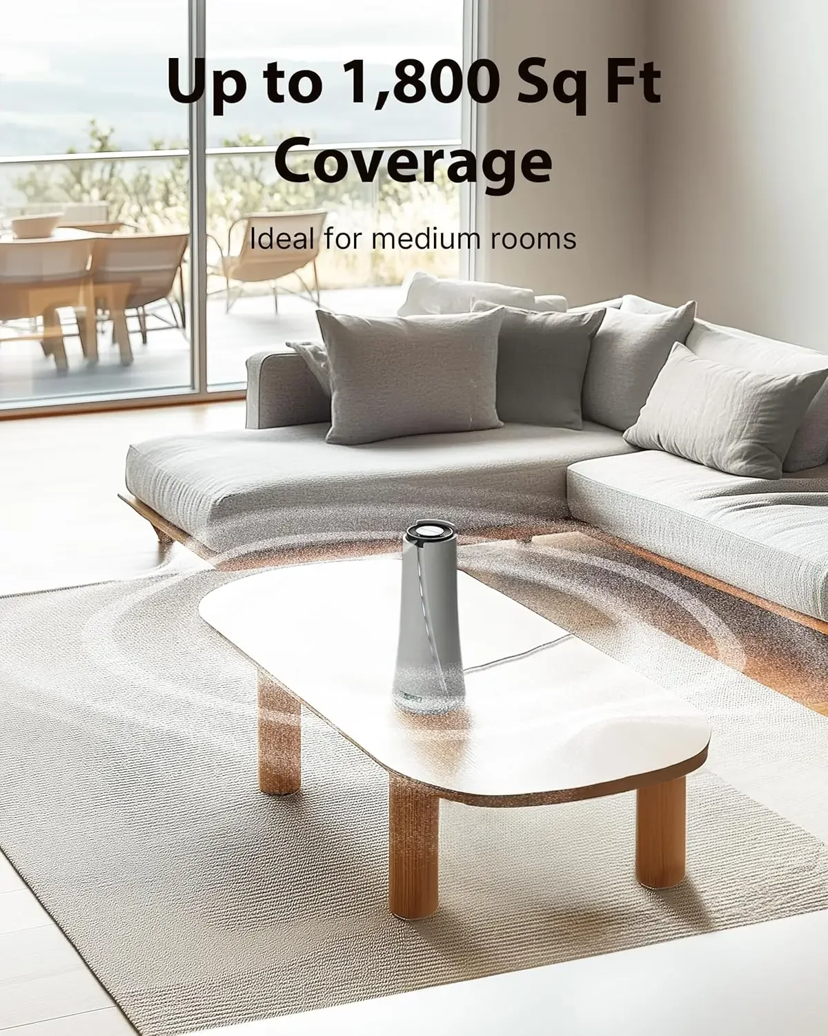 1800 Sq Ft Waterless Diffuser, 100ml Scent Air Machine for Home Hotel Scent Diffuser Cold Air Essential Oil Diffuser for Large R