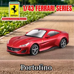 Bburago 1:43 Ferrari Portofino Replica Car Model Official Licensed 458 488 Enzo Diecast Miniature Art Boutique Xmas Kid Boy Toy