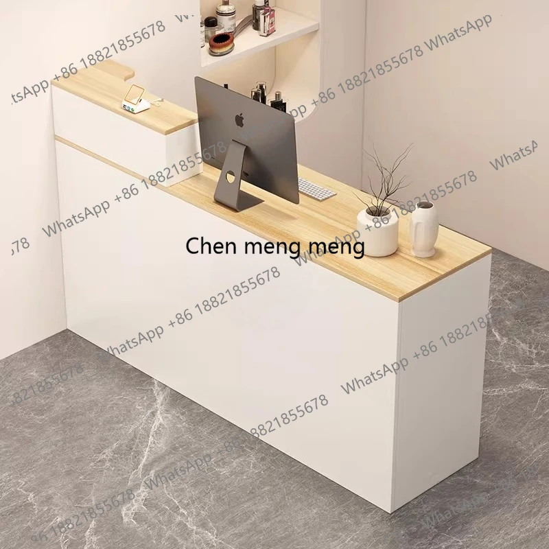Elegant Office Reception Desk Hairdresser With Drawers Reception Desk Cafe Counter Medical Small Muebles Commercial Furniture