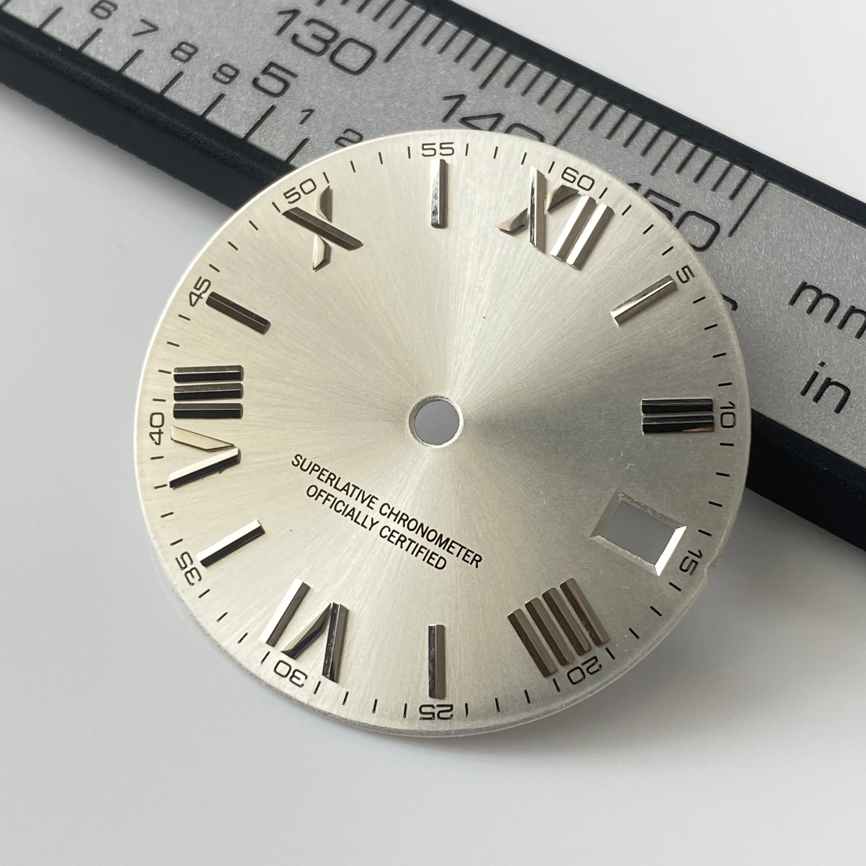 28,5 мм без логотипа, римский циферблат, подходит для NH35/NH36, японский автоматический механизм, циферблат Sunray, модификация часов, аксессуары