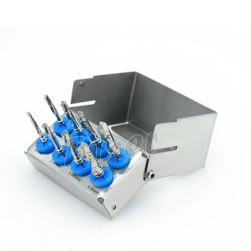 

8pcs Dental Implant Drills System Burs Drills Kit Maxillary Sinus Lift Surgical Implant Dental Lance Pilot Drills Tools