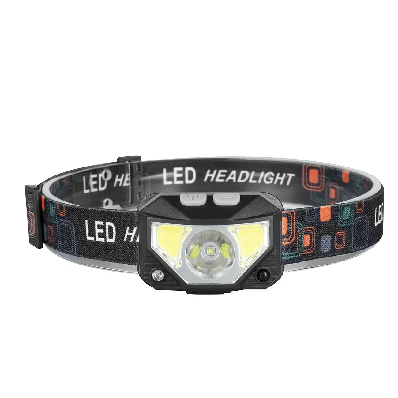 

LED Induction Red Light Headlamp Mini USB Built-in Battery Multifunctional Lightweight COB Strong Light Head Lamp