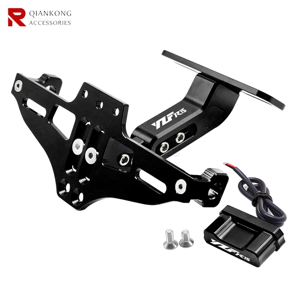 

Rear License Plate Holder Bracket with Light Tail Tidy Fender Eliminator FOR YAMAHA YZF R15 YZF-R15 YZFR15 2001-2023 2024 2025