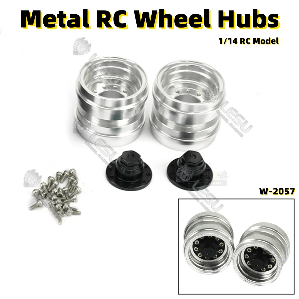 ホイールハブシミュレーション-cnc-w-2057-おもちゃ-1-14-タミヤ-rc-lesu-セミトレーラー-a0005-a0020-a-0001-フラットベッドトラック
