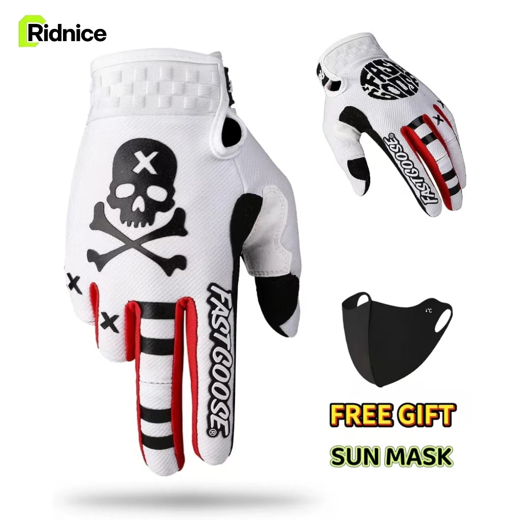 

Ridnice Bike Cycling Gloves Dirt Bike Motorcycle Gloves Men- Windproof Warm Motocross, Motorbike & ATV Off Road Racing Sports