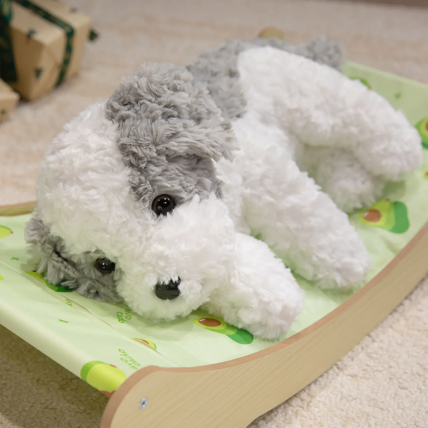 32-48cm lindo perro rizado de la vida Real Bichon perro de peluche de juguete Kawaii juguetes de peluche de dibujos animados niña cumpleaños novia regalo de Navidad