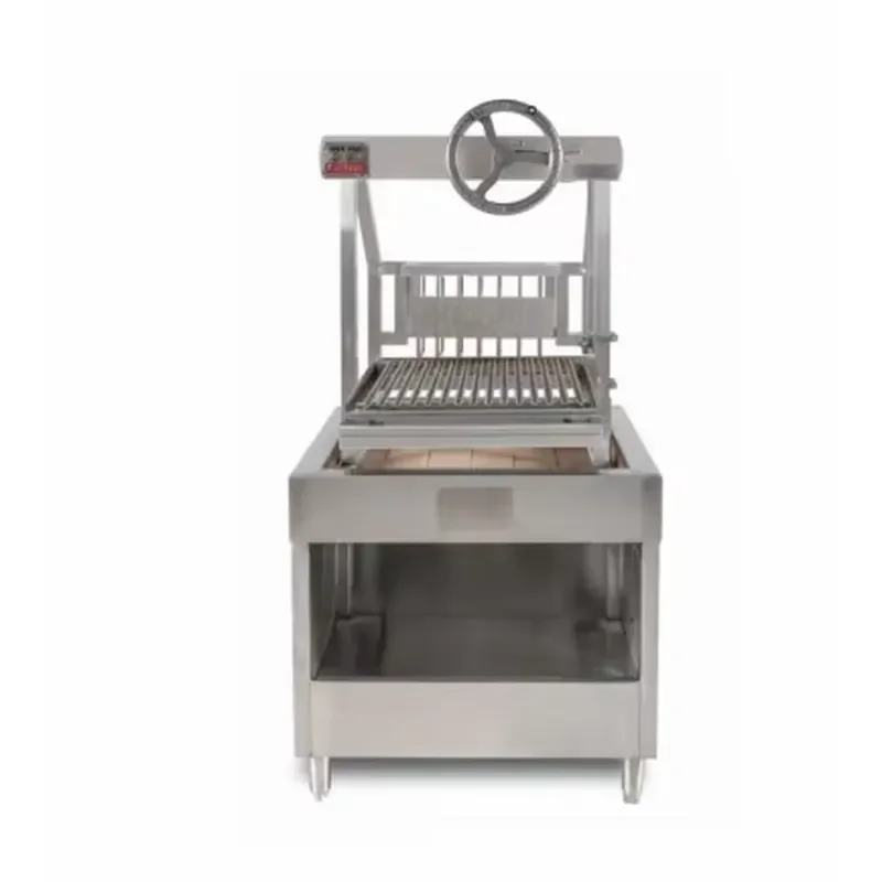 Handwheel Sliding Type Temperature Control Design Stainless Steel Commercial Lifting Grill