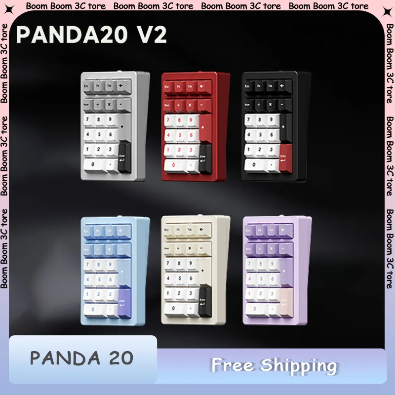 

MR Panda20 Num Keypad Tri Mode Wireless CNC Aluminum Customization Switch Hot Swap RGB Mini Number Keyboard Support QMK/VIA