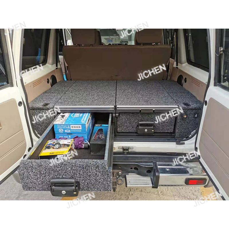 For Off-Road Car Drawer LC76 Car Drawer System Land Cruiser 70 Series Car Storage Drawer