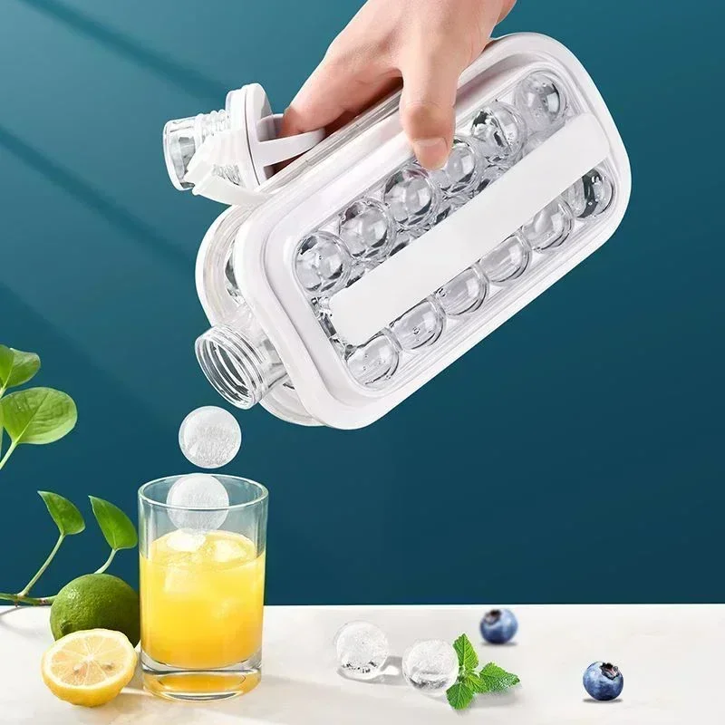 Portable Ice Making Ball Kettle 2-in-1 Kettle Ice Grid Ice Block Silicone Spherical Mold