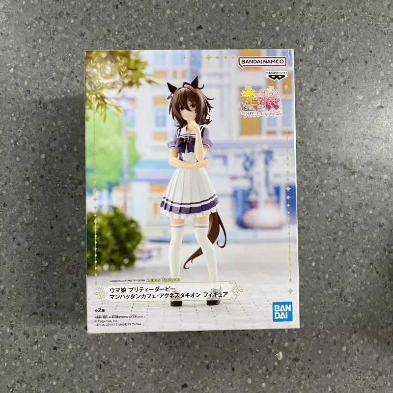 Original Bandai Uma Musume: Pretty Derby Manhattan Cafe Agnes Tachyon Collect Ornaments Figure Model Toys Birthday Gift 17cm