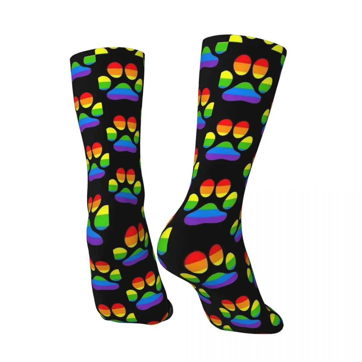 Rainbow Paws calzini per cani e gatti calze autunnali calze morbide da uomo Unisex moderne Design calzini antiscivolo per sport all'aria aperta