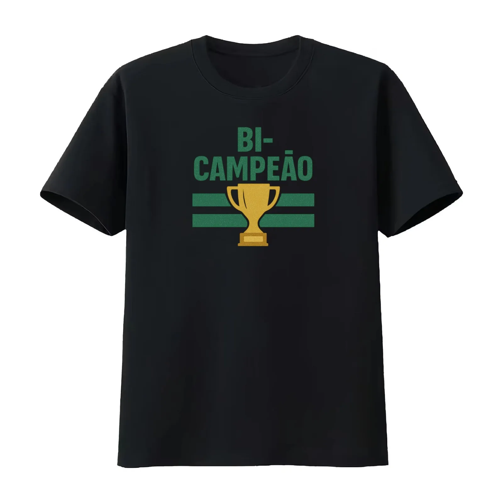 Bi-Campe?o Sporting T-Shirt Summer Casual Cotton Tee Oversized Streetwear Tops Vintage Graphic Print Loose Fit Short Sleeve