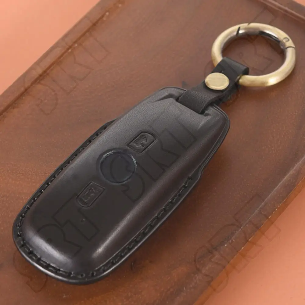 Fits for Honda GL1800 Gold Wing 1800 2018 2019 2020 2021 2022 2023 Motorcycle Key Leather Cover Case Fashion KeyChain KeyRing