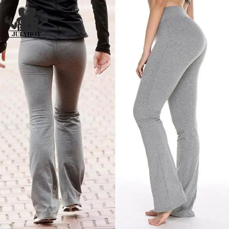 Yoga Clothes Women Flared Pants Long High-waisted Tight-fitting Figure Sports Elastic Slim Dance Curve Yoga Trousers