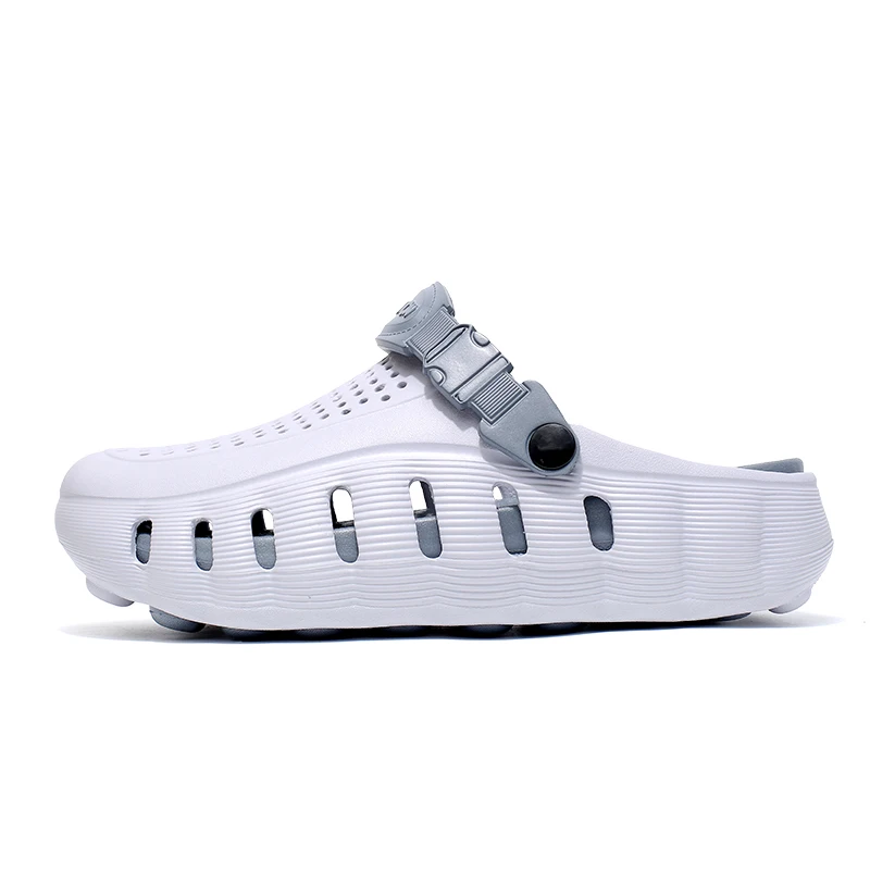Summer Men's Fashion Footwear Large Size Casual Lightweight Thick Sole Soft Sandals Men's Women's Slippers - view 4