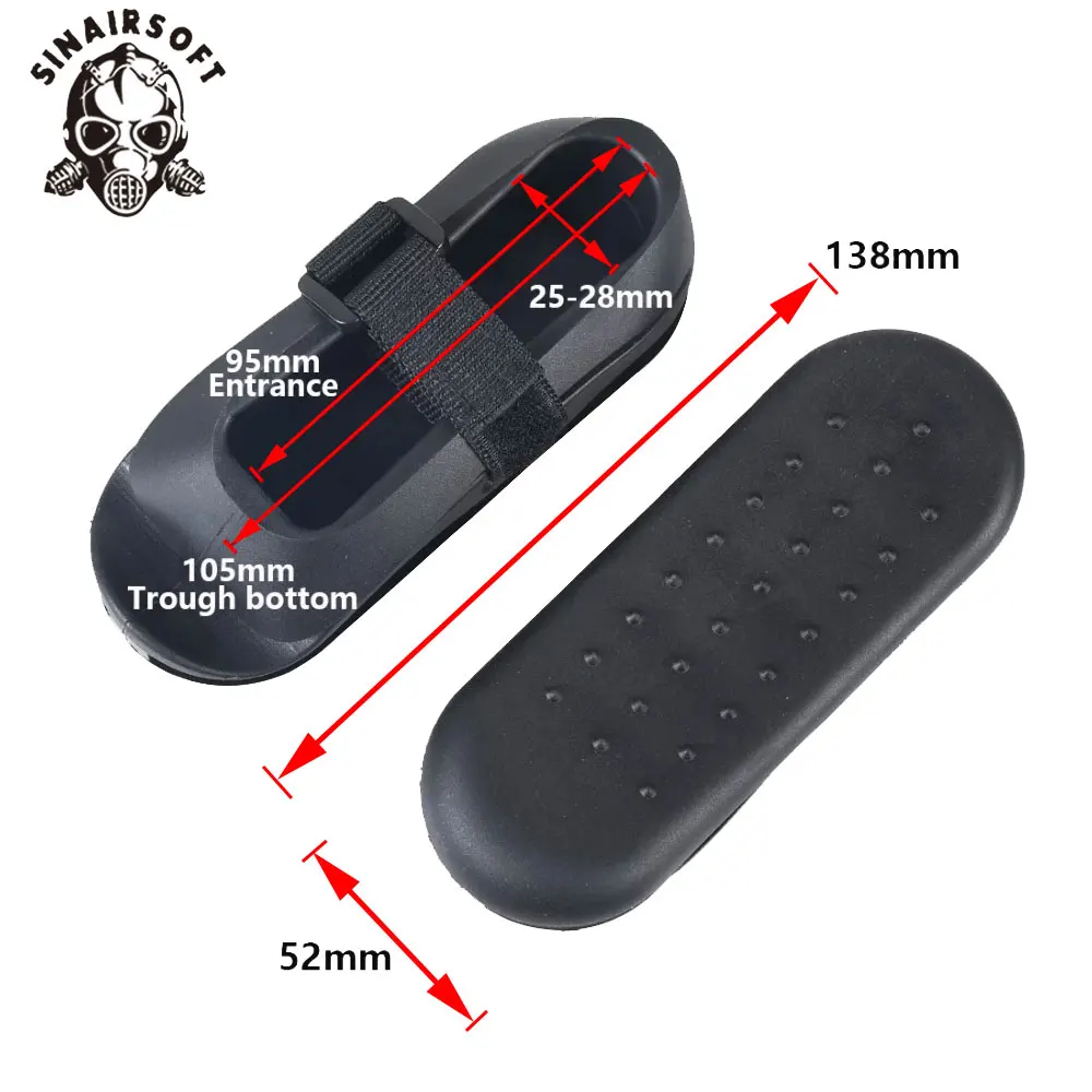 Tope táctico Airsoft AK para caza, almohadilla de retroceso de goma, a prueba de golpes, para Paintball