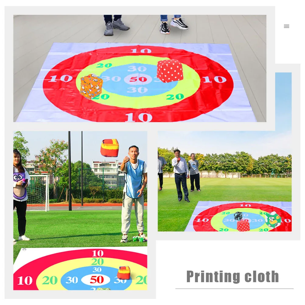 

Throwing The Game Target Disk Outdoor Play Toys Sandbag Printing Cloth Kids Child
