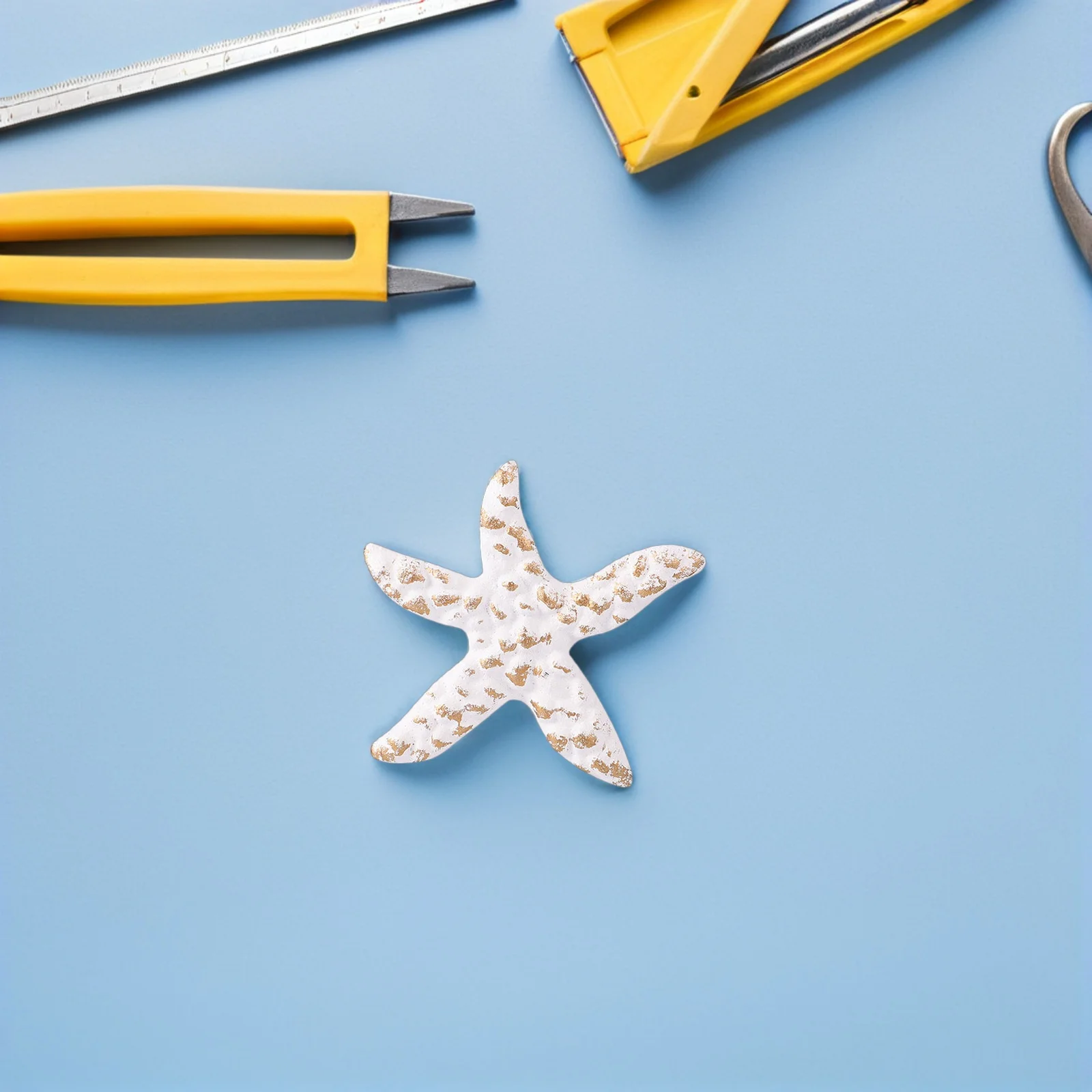 

2Pcs Sea Star Knobs Iron Drawer Pulls Retro Mediterranean Style Cabinet Handles Ocean Sea Star Knobs Drawer Pulls