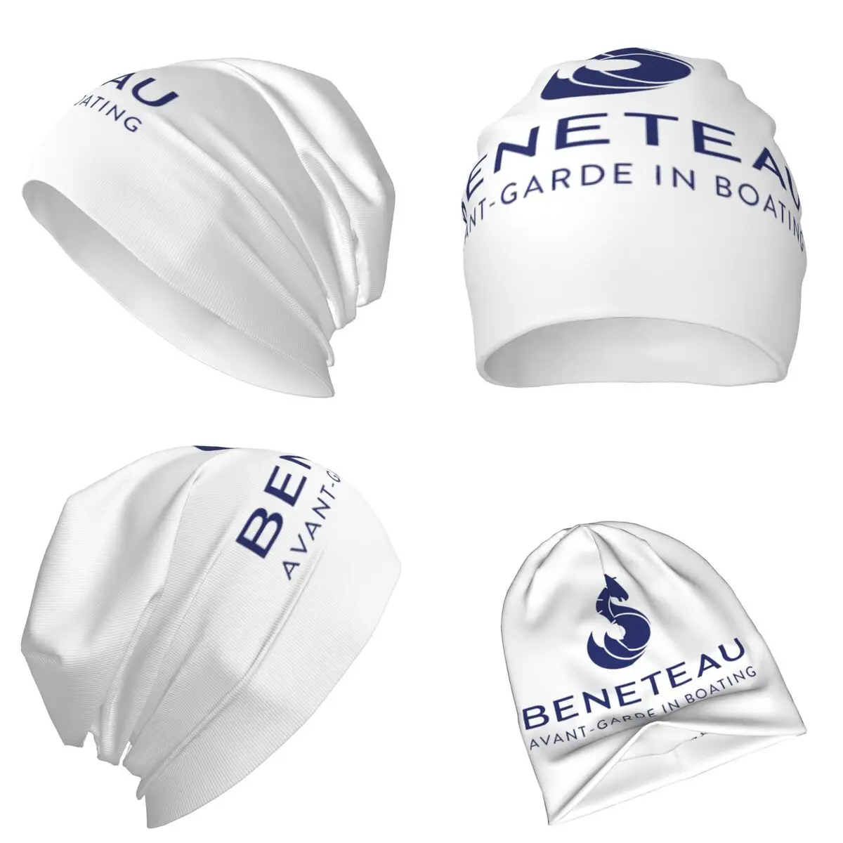 Beneteau Sailboat Sailing Yacht Warm Knitted Cap Fashion Bonnet Hat Autumn Winter Outdoor Beanies Hats for Unisex Adult