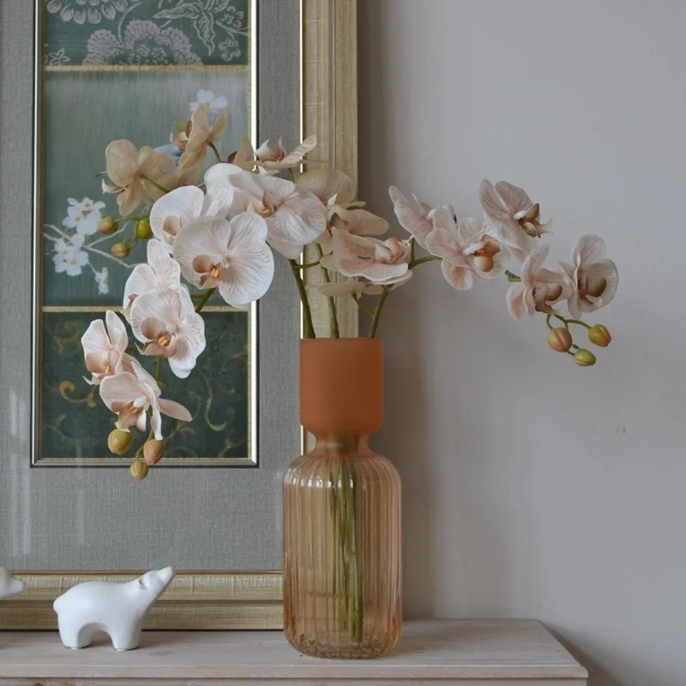 

12 Heads Artificial Phalaenopsis Flower Single Branch Flower Arrangement Simulation Butterfly Orchid DIY Moth Orchid