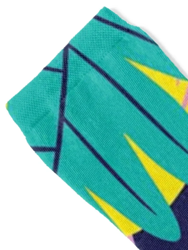 الأخضر النيون مجردة يترك الجوارب هدية عيد الميلاد تو الرياضة الرجعية كرة القدم الجوارب السيدات الرجال