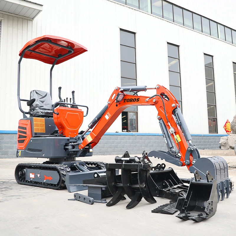 Factory Price 1.2 ton Mini Crawler Digger 1000 kg Small Excavator Chinese Manufacturer Mini Excavator Kubota Customizable Sale