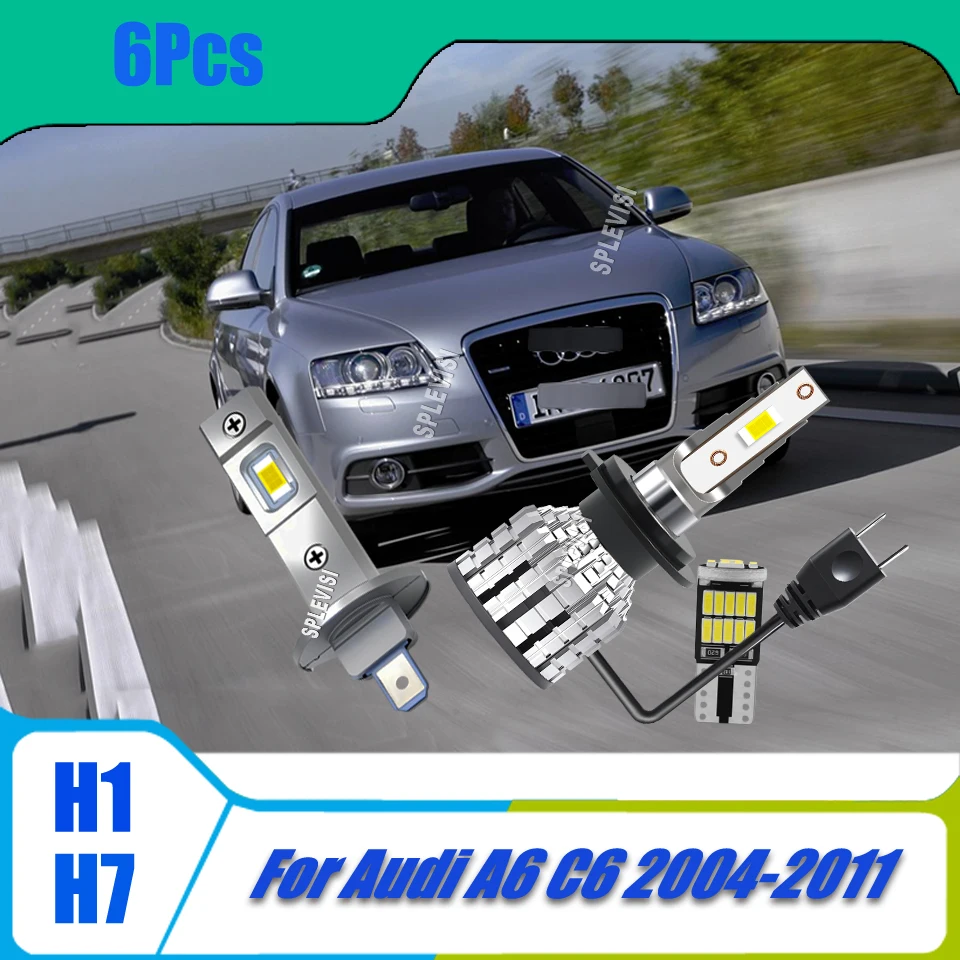 

Car Automotive Headlamp Replacement LED Bulbs -Over 60,000 Hours of Life For Audi A6 C6 2004 2005 2006 2007 2008 2009 2010 2011