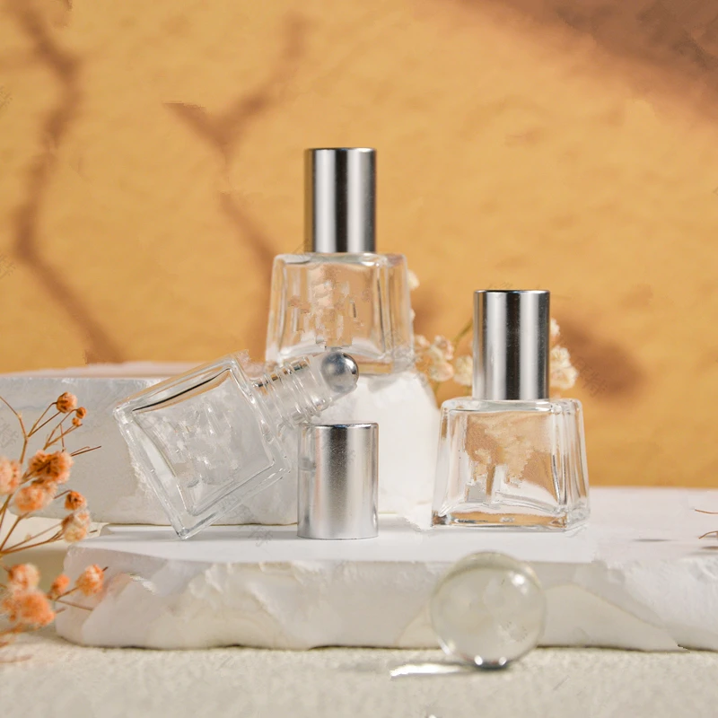 100 szt. 6ml Szklane Butelki Roll-on na Olejki Eteryczne, Wielokrotnego Użytku, Pojemniki na Olejki Eteryczne i Perfumy