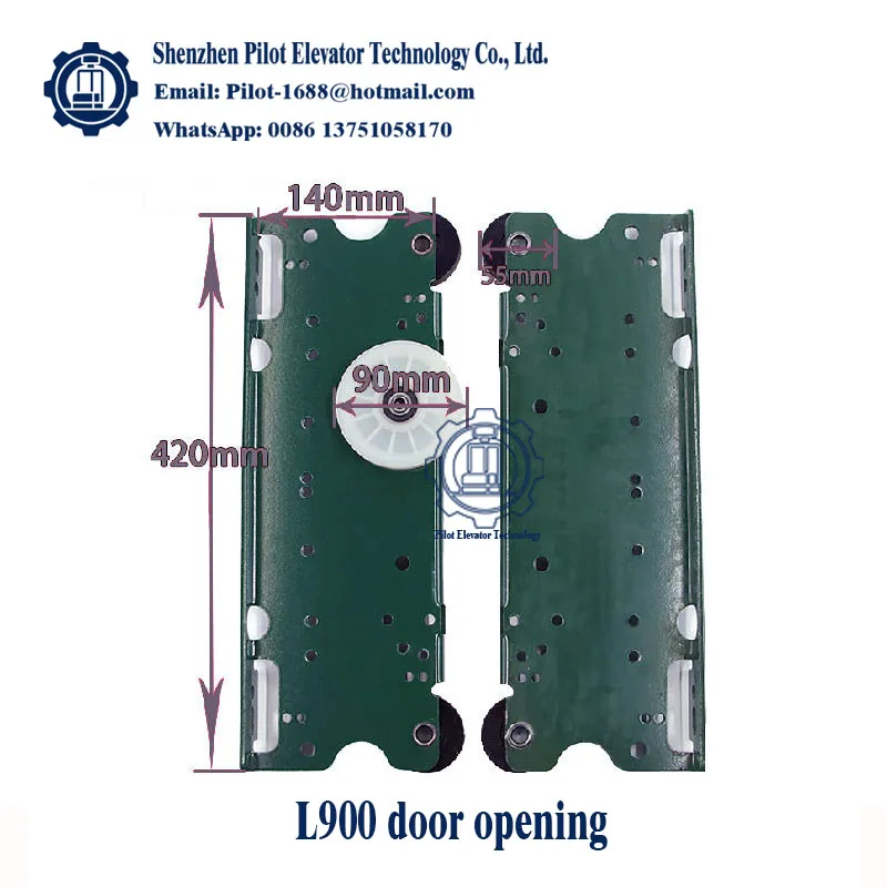 Giant KONE รถ Hall ประตู 55 ประตูแขวนชุดล้อ 800 เปิด 900 เปิด Zhanpeng ประตูลิฟท์แขวนแผ่น