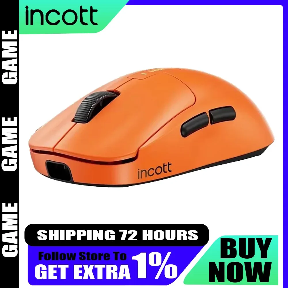 

Incott G23 Pro Wireless Mouse Dual Mode 8K Paw3950 Fast Charge Hot Swap Customized Gaming Mouse Ergonomics Pc Gamer Office Gift