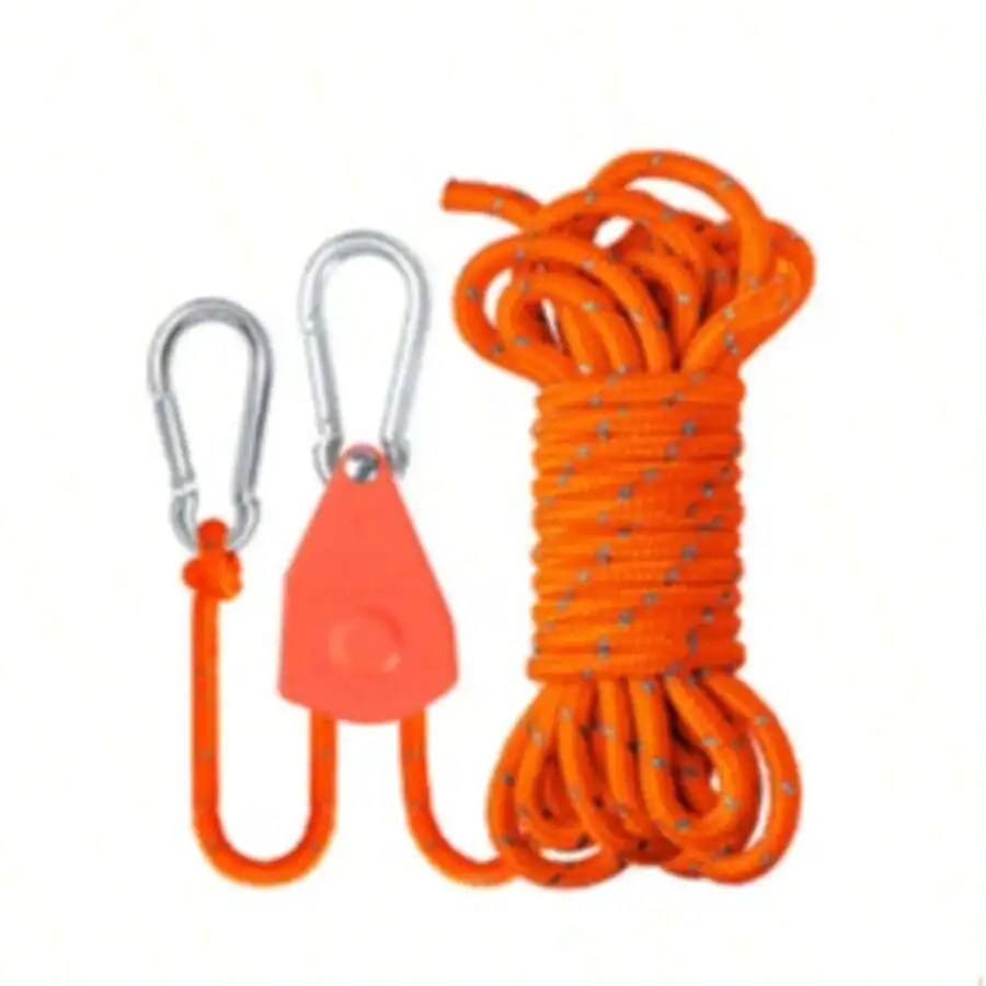 

6 Pack Orange Outdoor Camping Tent Wind Rope